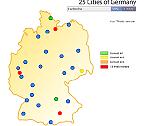 25 Villes d'Allemagne